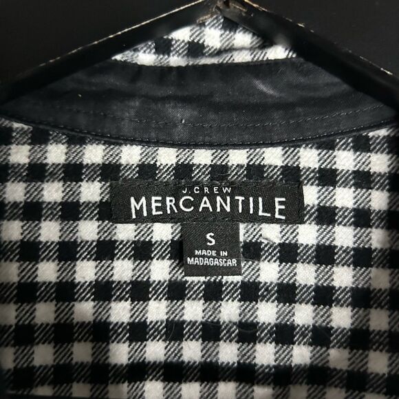 J. Crew Mercantile Gingham Shirt Jacket Size S - Picture 10 of 11